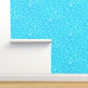 Blue Water Swirls Underwater Swimming Pool Mosaic 1 Inch Tiles