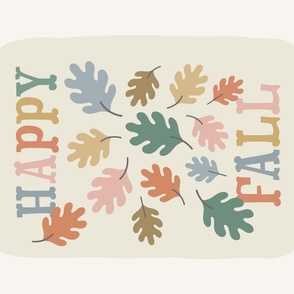 Happy Fall  Wallhanging & Tea Towel