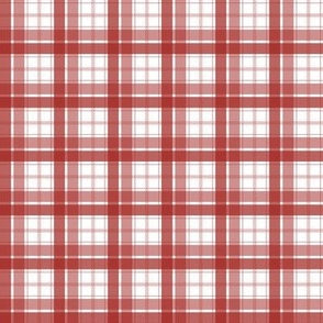 Simple Brick Red Plaid