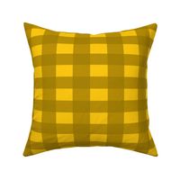 Gold and Orange Buffalo Plaid