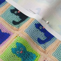 Wonky kitty granny squares 