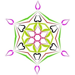 Mandala in white background