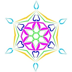 Mandala art in white background
