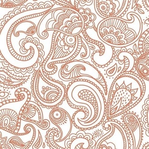 Paisley Please - lines-coral