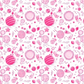 pink blastoff - medium scale