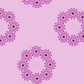 octagon circa floral - pink
