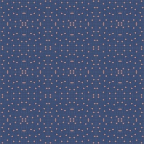 blue structure with orange dots