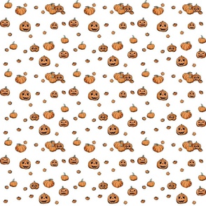 Pumpkin Patch on white - small (6 inch)