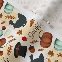 Thanksgiving Gobble Gobble Turkey-Small
