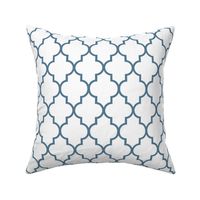 Philipsburg Blue Quatrefoil