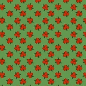 Holly Berry Polka Dot Christmas Print