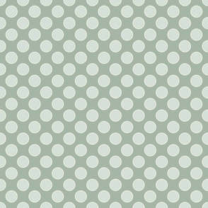 Restful Polka Dots / Celadon Green / Large