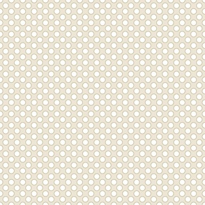 Serene Polka Dots / Light Sand White / Medium