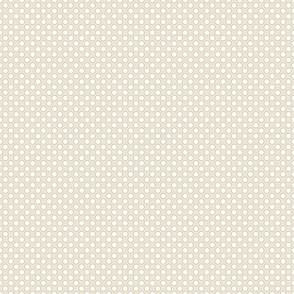 Serene Polka Dots / Light Sand White / Small