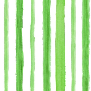 painted green alcohol ink stripes
