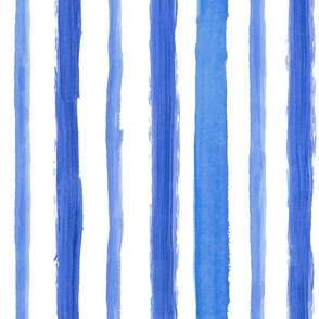 painted blue alcohol ink stripes