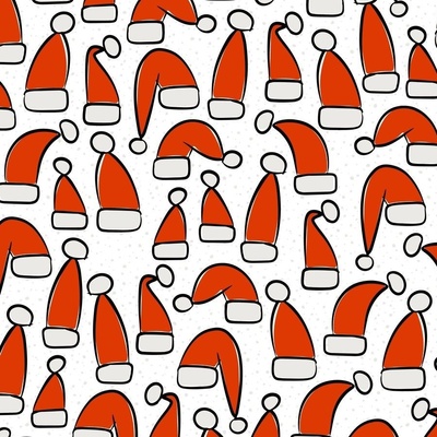Handdrawn Christmas Fabric, Wallpaper and Home Decor | Spoonflower