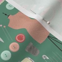 Sewing Tools and Notions Green