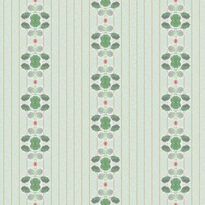 Victorian Flower Striped Motif1