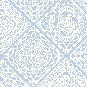 Pastel Blue Nursery Fabric, Wallpaper and Home Decor