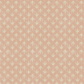 simple leaf motif - pinky peach (coordinate for marine)