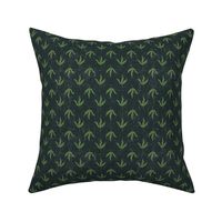 simple leaf motif - marine/green - coordinate for green