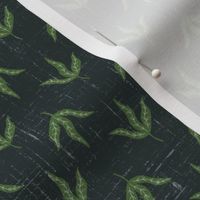 simple leaf motif - marine/green - coordinate for green