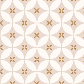 minimal moroccan tiles blush and gold Small