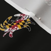 Maryland Flag Crabs on Black