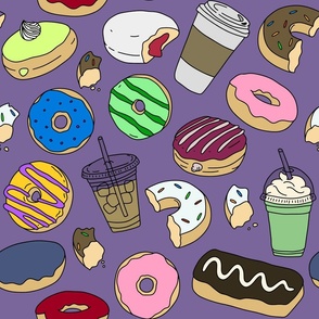 Donuts, purple 
