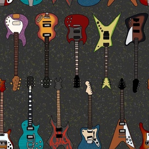 Guitar collection, grey