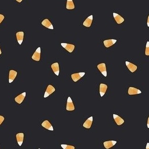 mini micro // tossed candy corn on charcoal black
