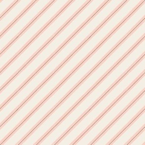 medium scale simple diagonal watercolor stripe in candy pink