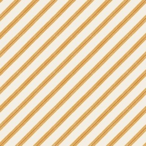 medium simple diagonal watercolor stripe in pumpkin orange