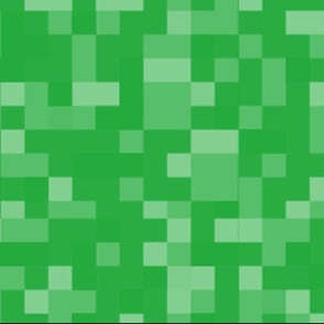 Pixel Art Retro Green Blocks