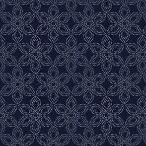 Victorian Lace - Navy Blue - Small