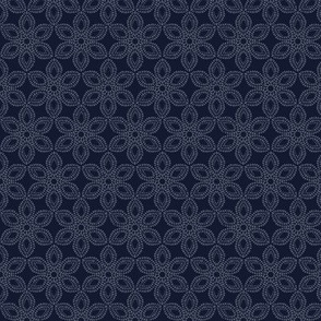 Victorian Lace - Navy Blue - Micro1