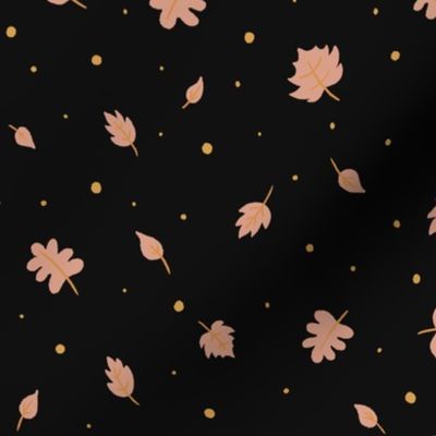 Fall leaves | Black Background