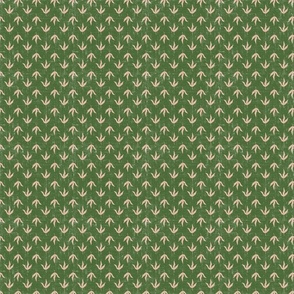 small/micro  - simple leaf motif  - green (coordinate for pink)