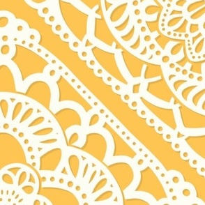 Cozy Granny Squares Diagonal- Golden Yellow- Sunshine- Sunflower- bohemian Summer- White- Vintage Lace- Boho Crochet -Extra Large