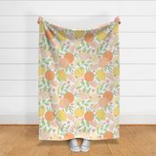 Citrus Pattern with white Background