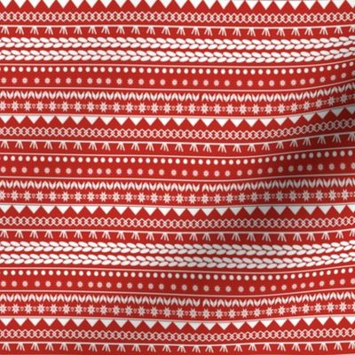 Small Scale- Sweater Pattern Red