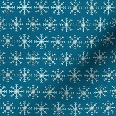 Small Scale- Snowflakes in Blue