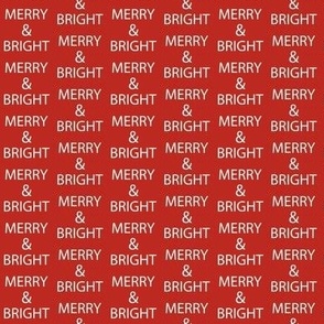 Small Scale- merry and bright quote