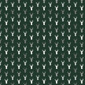 Mini Deer -  Hunter green/grey
