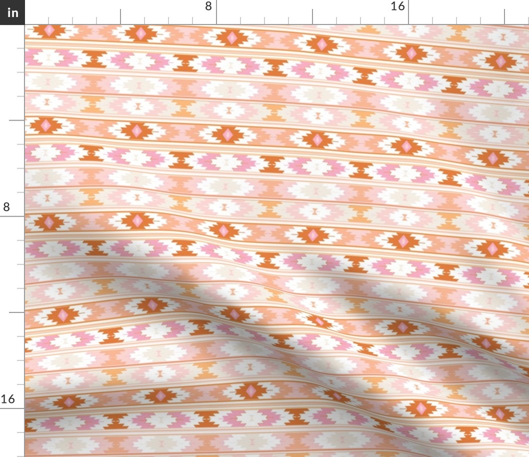 small kilim: sunburst, beach umbrella, pink sparkle, tangy, buff, pink razz