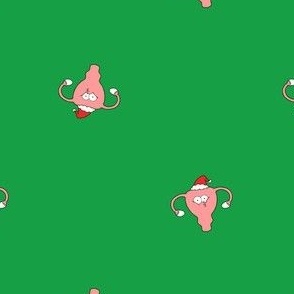 Santa Hat Uterus Fun OBGYN Cervix