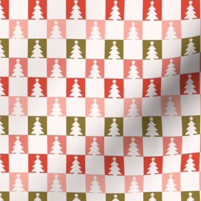 Christmas Tree Checkerboard