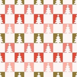 Christmas Tree Checkerboard