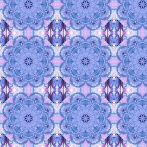 Purple Geometric Tie Dye Ornament